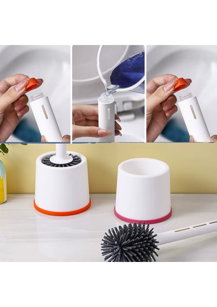 Deterjan Hazneli Silikon Tuvalet Fırçası modelleri