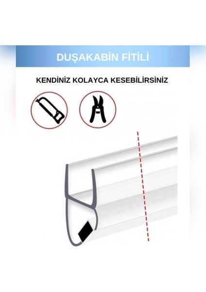 Siyah Duşakabin Mıknatıs Takımı ve 2 Adet Suluk Fitili 200 cm