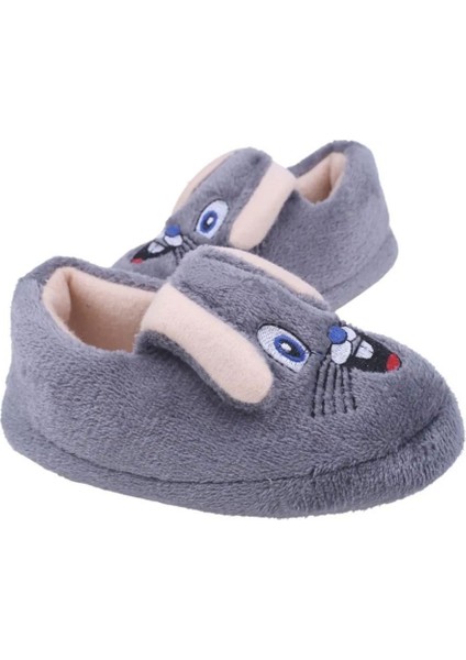 Çocuk Peluş Içi Tüylü Yumuşak Rahat Kaydırmaz Panduf Ev Ayakkabısı Kreş Ayakkabısı Unisex Kız Erkek 1031-124-0003 indirimleri