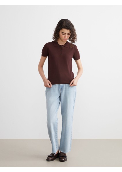 Yeni Sezon Polo Yaka Kadın Triko Kazak fiyatları