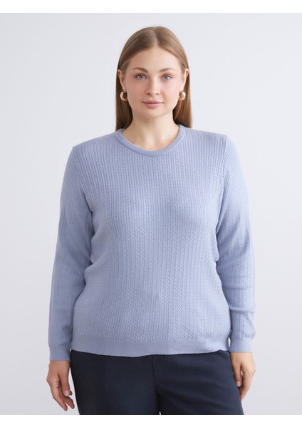 Yeni Sezon Bisiklet Yaka Kendinden Desenli Kadın Triko Kazak fiyatları