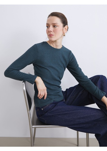 Yeni Sezon Bisiklet Yaka Kadın Body