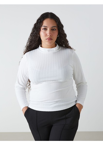 Yeni Sezon Dik Yaka Düz Uzun Kollu Kadın Body fiyatları