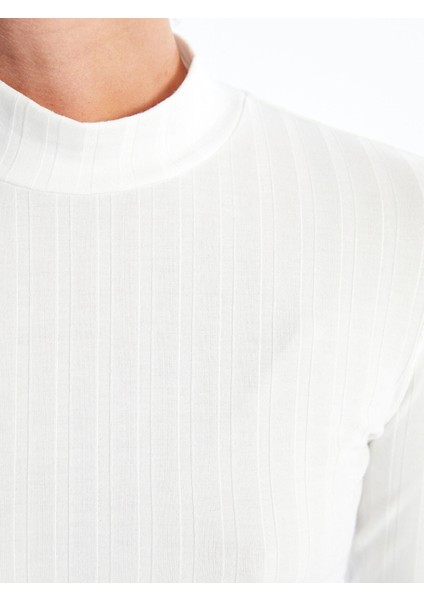 Yeni Sezon Dik Yaka Düz Uzun Kollu Kadın Body indirimleri