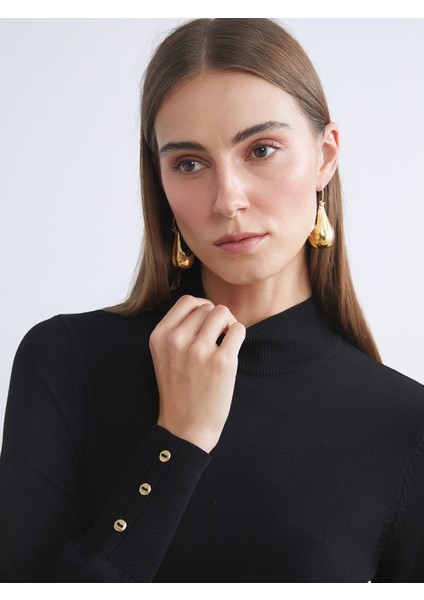 Yeni Sezon Dik Yaka Kadın Triko Kazak