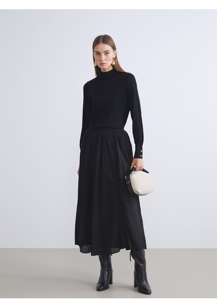 Yeni Sezon Dik Yaka Kadın Triko Kazak indirimleri