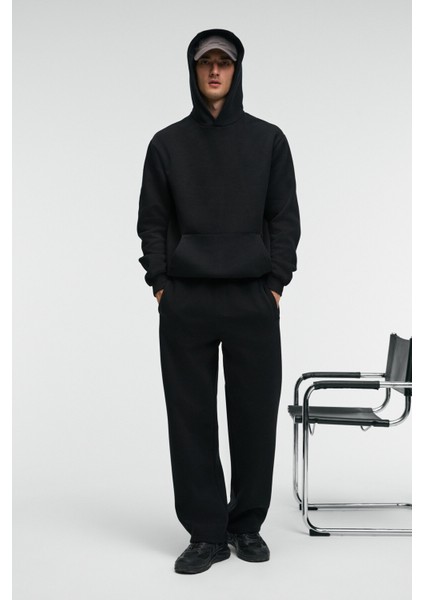 BENSON Erkek Kordonlu Lastikli Bel Relaxed Fit Siyah Eşofman Altı fiyatları