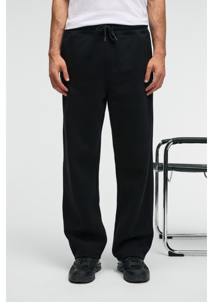 BENSON Erkek Kordonlu Lastikli Bel Relaxed Fit Siyah Eşofman Altı modelleri