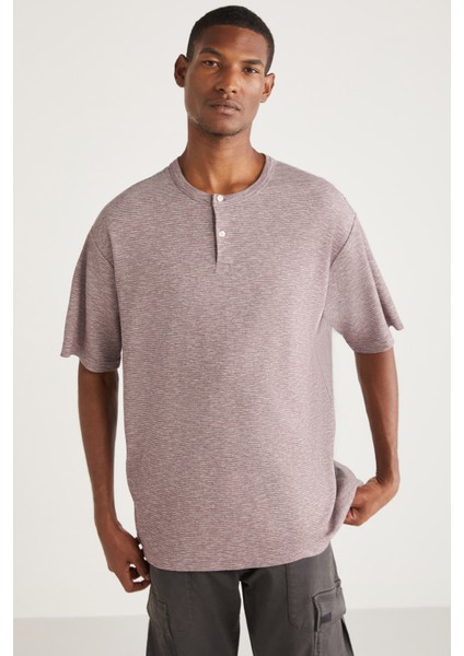 ANDREJ Erkek Mor T-Shirt