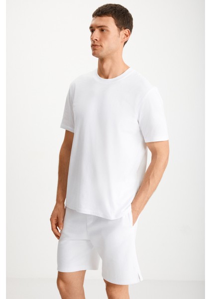 TIAGO Erkek Beyaz T-Shirt modelleri