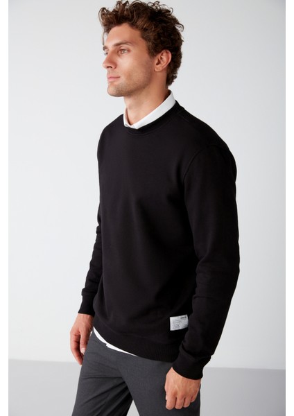 MARINO Erkek Siyah Sweatshirt fırsatları