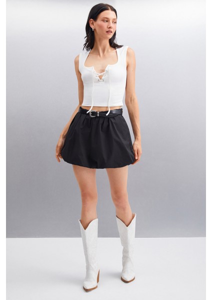 PAOLINA Kadın Crop Ekru Bluz fırsatları