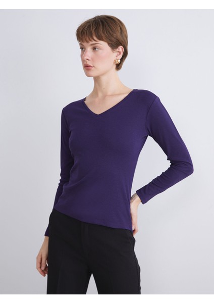 Yeni Sezon V Yaka Kadın Body