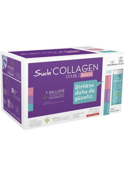 Double Beauty 10GX30 Şase Karpuz Kolajen+Suda Beauty-All Day Care Yüz Kremi 50ML modelleri
