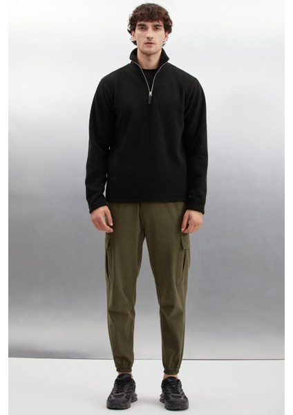 Cargo Erkek Dokuma Kargo Cepli Beli Ve Paçası Lastikli Haki Pantolon fiyatları