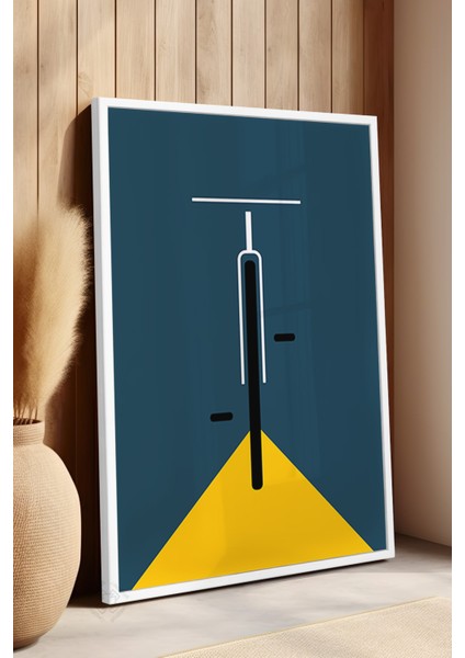 Bauhaus Serisi Beyaz Çerçeveli Poster, Tablo No:56 fırsatları