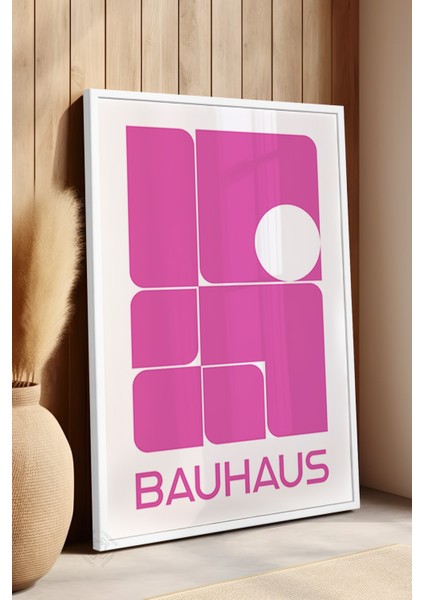 Bauhaus Serisi Beyaz Çerçeveli Poster, Tablo No:83 fırsatları