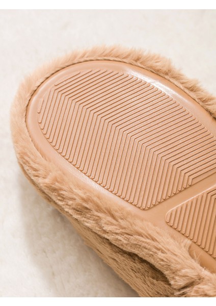 Yeni Sezon Ayı Teddy Nakışlı Pelüş Kadın Ev Terliği indirimleri