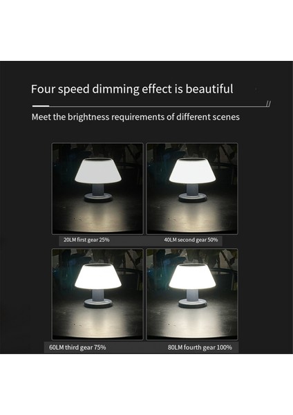 Açık Güneş Masası Lambası Su Geçirmez Bahçe Kapalı Masa Güneş Enerjisi Okuma Lambası Dimmable Kablosuz Gece Işığı (Yurt Dışından) modelleri