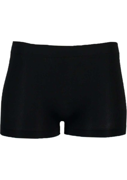 Dikişsiz Düşük Bel Şort Siyah