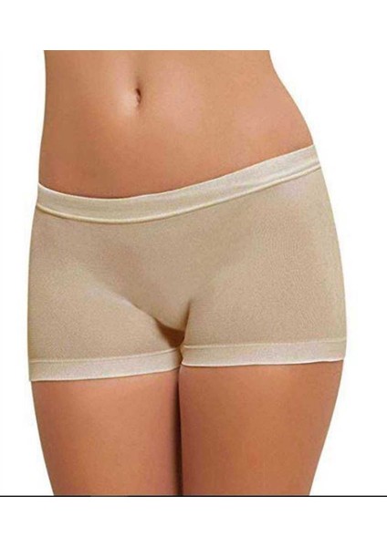 Dikişsiz Düşük Bel Şort Siyah