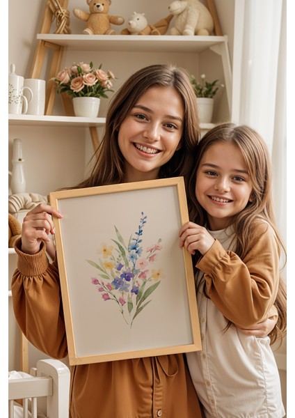 Çocuk Odası, Bebek Odası Ahşap Çerçeveli Poster, Tablo NO:138 modelleri
