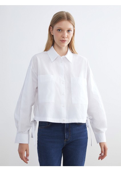 Yeni Sezon Oversize Poplin Kadın Gömlek