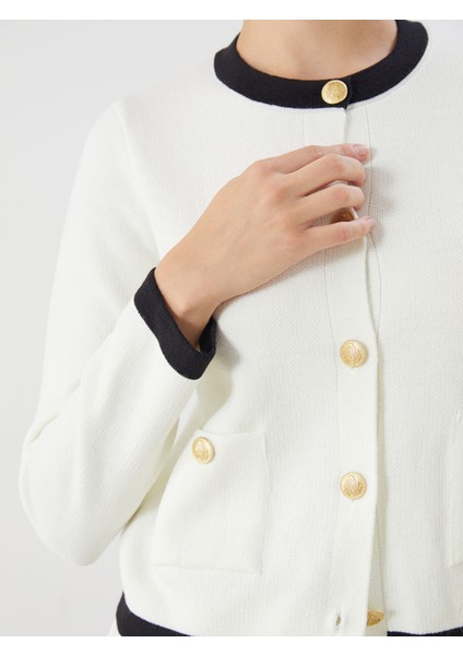 Yeni Sezon Bisiklet Yaka Kadın Triko Hırka modelleri