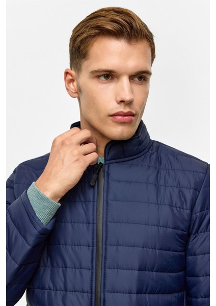 Kapitone Erkek Mont MN2008700517 Lacivert modelleri