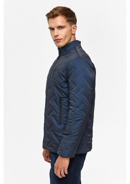 Kapitone Erkek Mont MN2008700486 Lacivert modelleri
