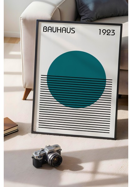 Bauhaus Serisi Siyah Çerçeveli Poster, Tablo No:39