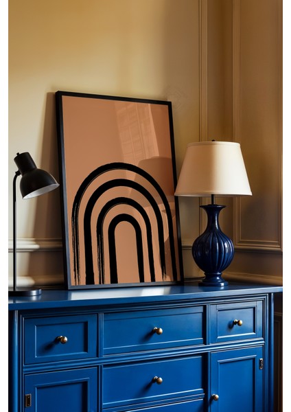 Bohemian Serisi Siyah Çerçeveli Poster, Tablo NO:139 fiyatları