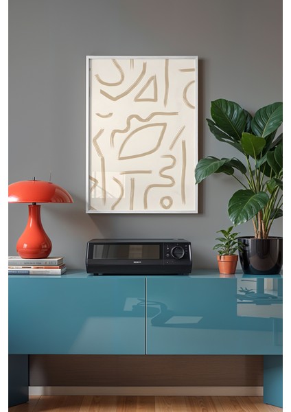 Bohemian Serisi Beyaz Çerçeveli Poster, Tablo NO:154 fiyatları