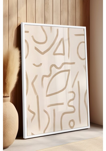 Bohemian Serisi Beyaz Çerçeveli Poster, Tablo NO:154 fırsatları