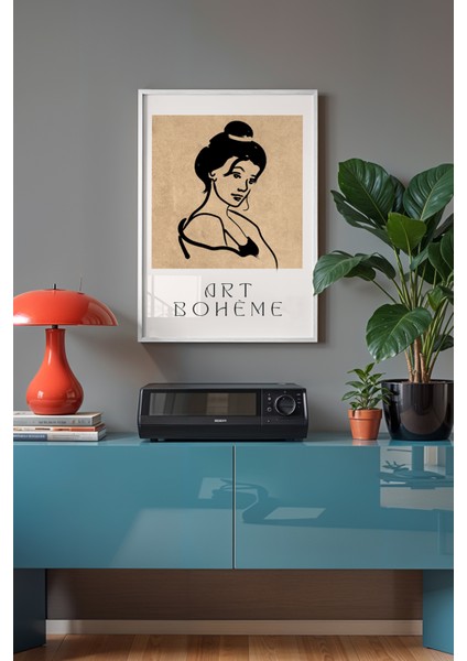 Bohemian Serisi Beyaz Çerçeveli Poster, Tablo No:94 fiyatları