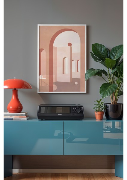 Bohemian Serisi Beyaz Çerçeveli Poster, Tablo No:30 fiyatları