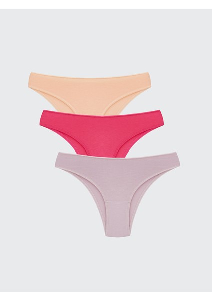 Yeni Sezon Düz Brazilian Külot 3'lü