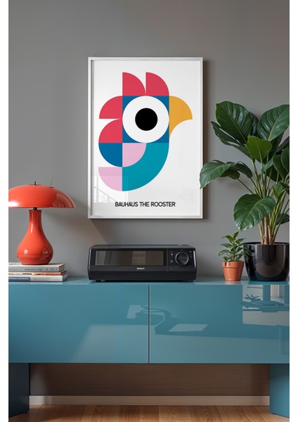 Bauhaus Serisi Beyaz Çerçeveli Poster, Tablo NO:121 fiyatları