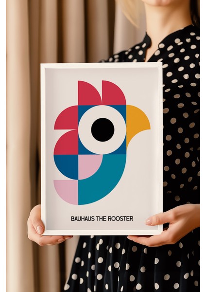 Bauhaus Serisi Beyaz Çerçeveli Poster, Tablo NO:121 modelleri
