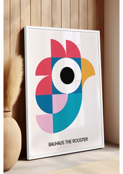 Bauhaus Serisi Beyaz Çerçeveli Poster, Tablo NO:121 fırsatları
