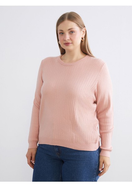 Yeni Sezon Bisiklet Yaka Kendinden Desenli Kadın Triko Kazak fiyatları