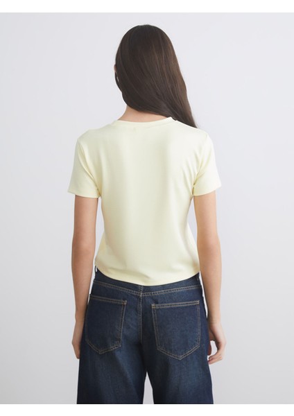 Yeni Sezon Bisiklet Yaka Kadın Tişört fırsatları