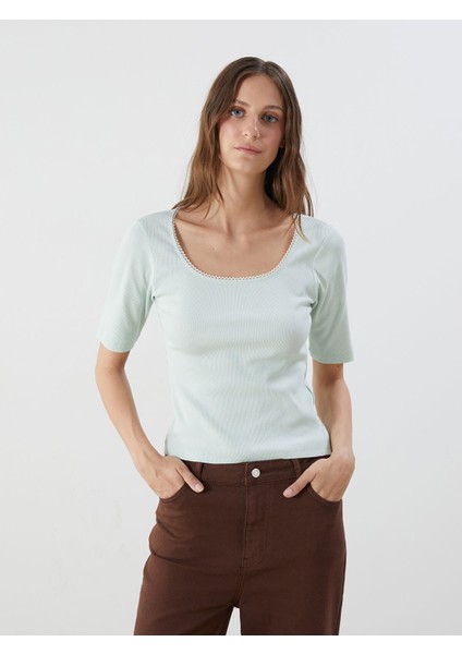 Yeni Sezon U Yaka Kadın Body