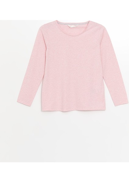 Yeni Sezon Bisiklet Yaka Kadın Pijama Üstü