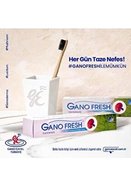 Gano Fresh Diş Macunu 150 Gr Ganoderma Ekstraktı ile Tazeleyici Etki modelleri