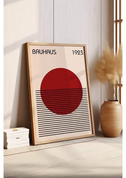 Bauhaus Serisi Ahşap Çerçeveli Poster, Tablo No:29 fırsatları