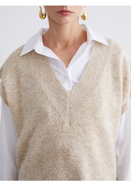 Yeni Sezon V Yaka Kadın Triko Süveter modelleri