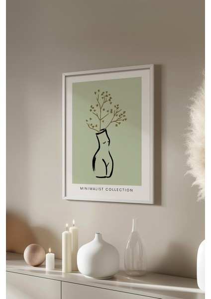 Bohemian Serisi Beyaz Çerçeveli Poster, Tablo No:58