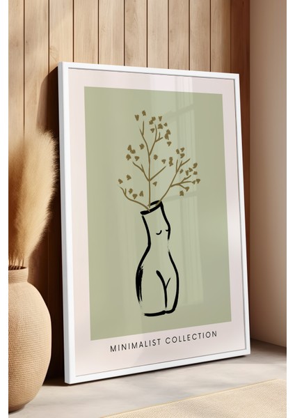 Bohemian Serisi Beyaz Çerçeveli Poster, Tablo No:58 fırsatları