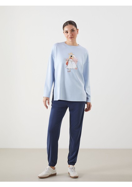 Yeni Sezon Baskılı Oversize Kadın Sweatshirt Tunik fiyatları